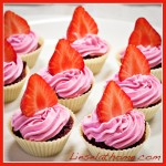 Pink poppy seed cupcakes