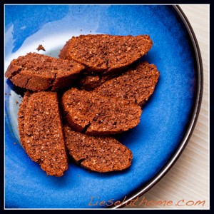 Chocolate mocca biscotti