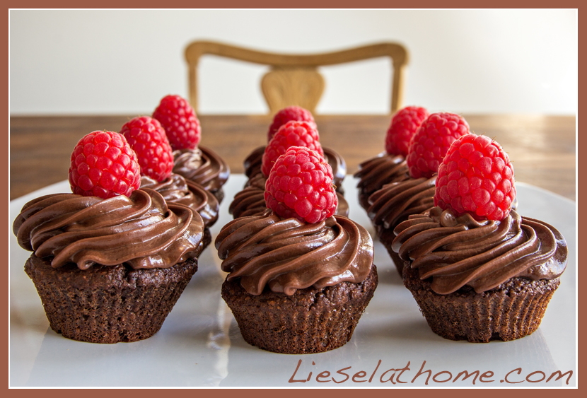 chocolate cupcakes on a table