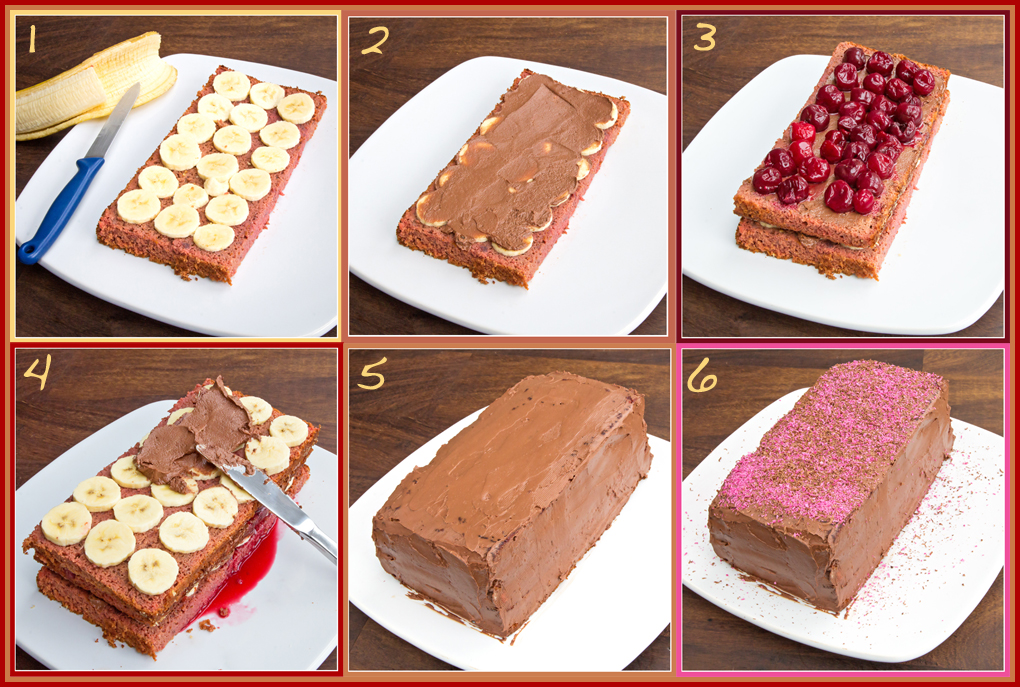 6 pictures on how to make a layer cake