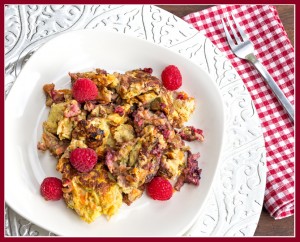 Plate with Kaiserinschmarrn and raspberries