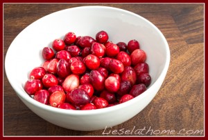 bowl of cranberries