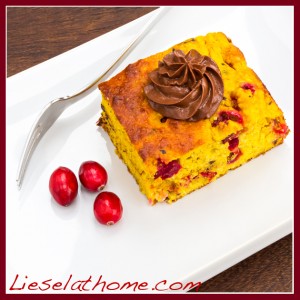 Colorful cake on a white plate