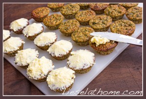 spinach muffins turning into spinach cupcakes