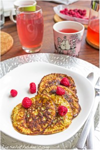 delicious spinach pancakes for breakfast