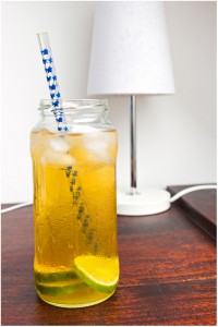 ice tea with lime