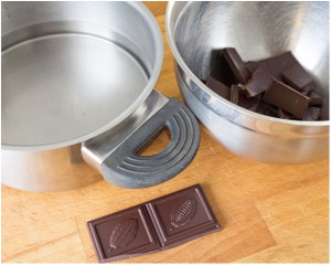 first step when melting chocolate