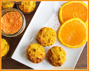 orange muffins from top
