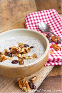 warm chia seed porridge