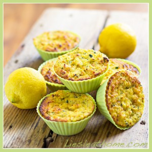 grainfree muffins with lemon and zucchini