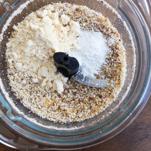 add baking powder and coconut flour