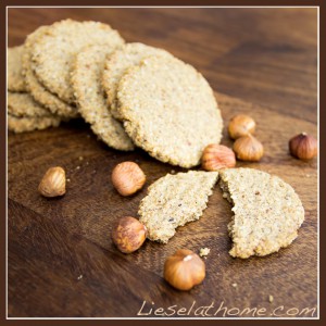 hazelnut cardamom crackers