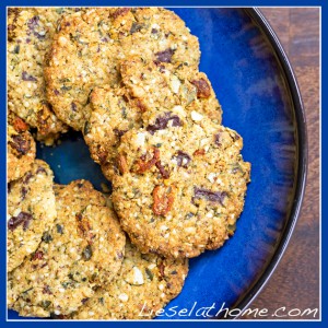 cookies for visitors, in a blue bowl