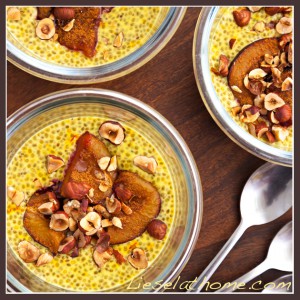 grain free saffron chia pudding