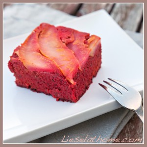 red pear cake