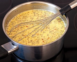 saffron chia in a pot