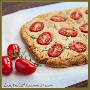 grain free focaccia flat bread