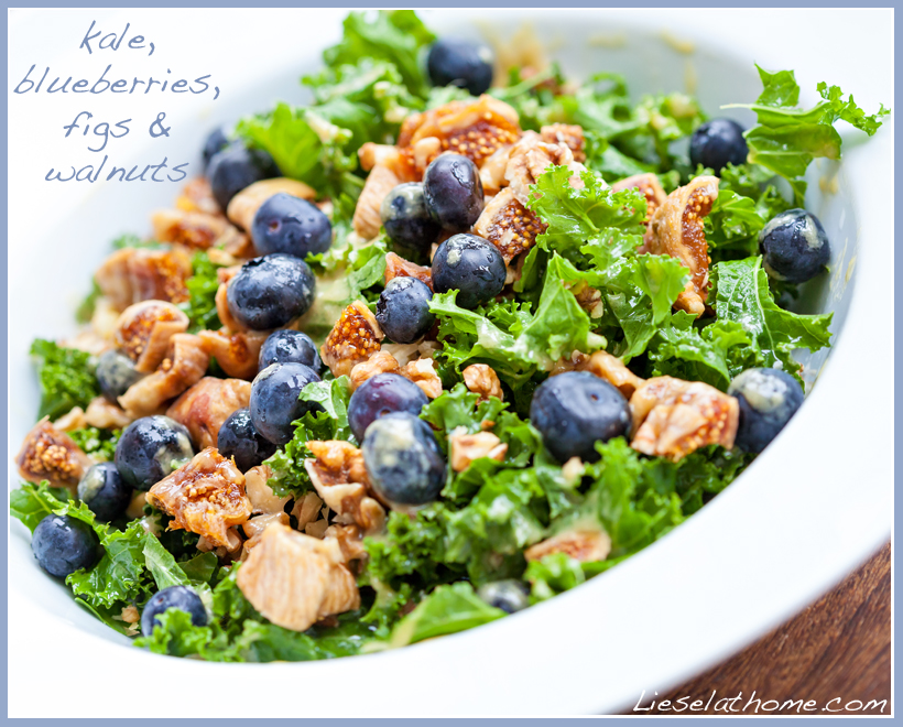 blueberry kale salad