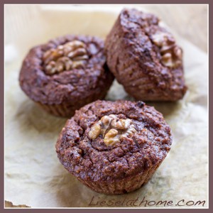 grain free carrot and walnut muffins