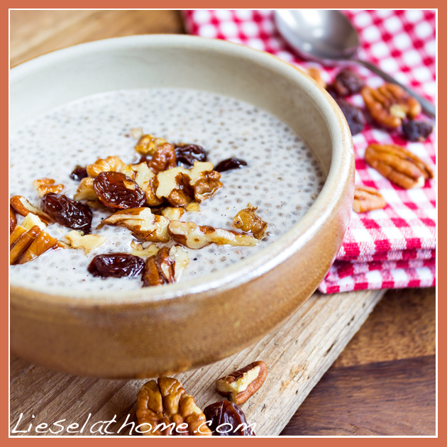 Warm or cold chia coconut porridge / pudding – Liesel at Home